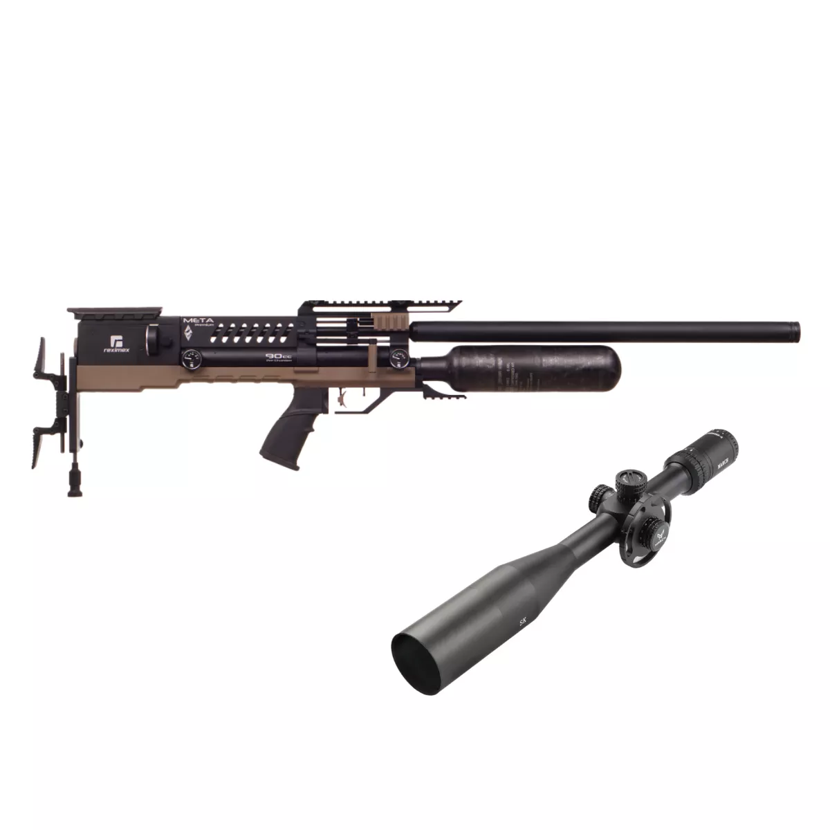 Carabina Reximex Meta Premium FDE 5.5mm - Airsoft e Armas de