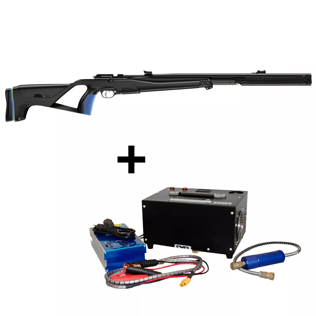 Carabina Pressão PCP STOEGER AIRGUNS XM15.5mm + Compressor Trivolt