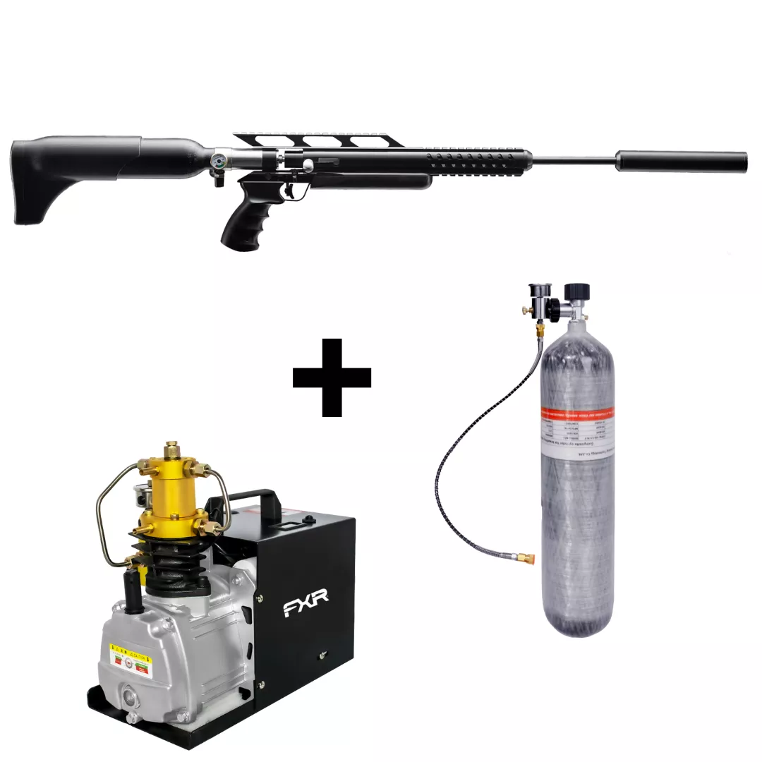Carabina Pressão PCP ARTEMIS 5.5MM M18 HAMMER + COMPRESSOR FXR