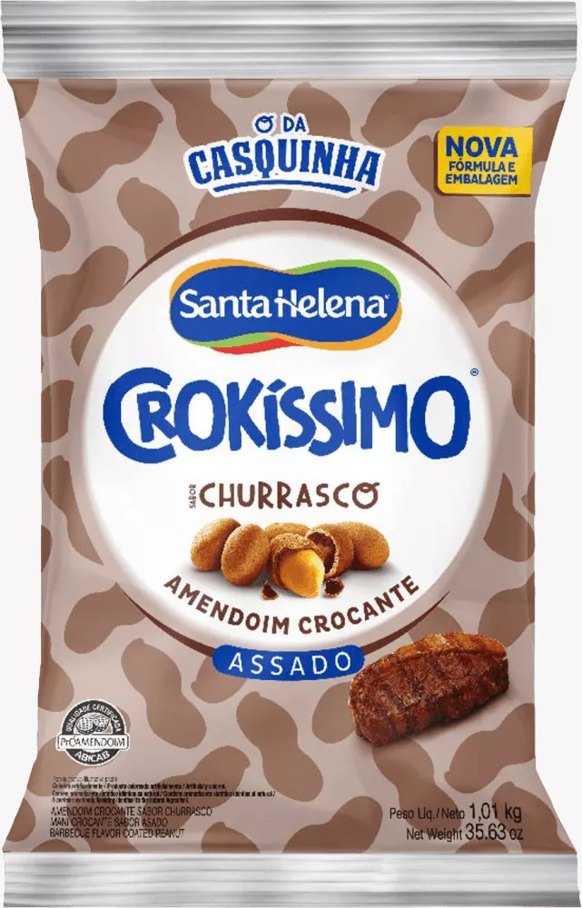 Amendoim Crokis Churrasco 1,01kg Santa Helena | CHOKDOCE