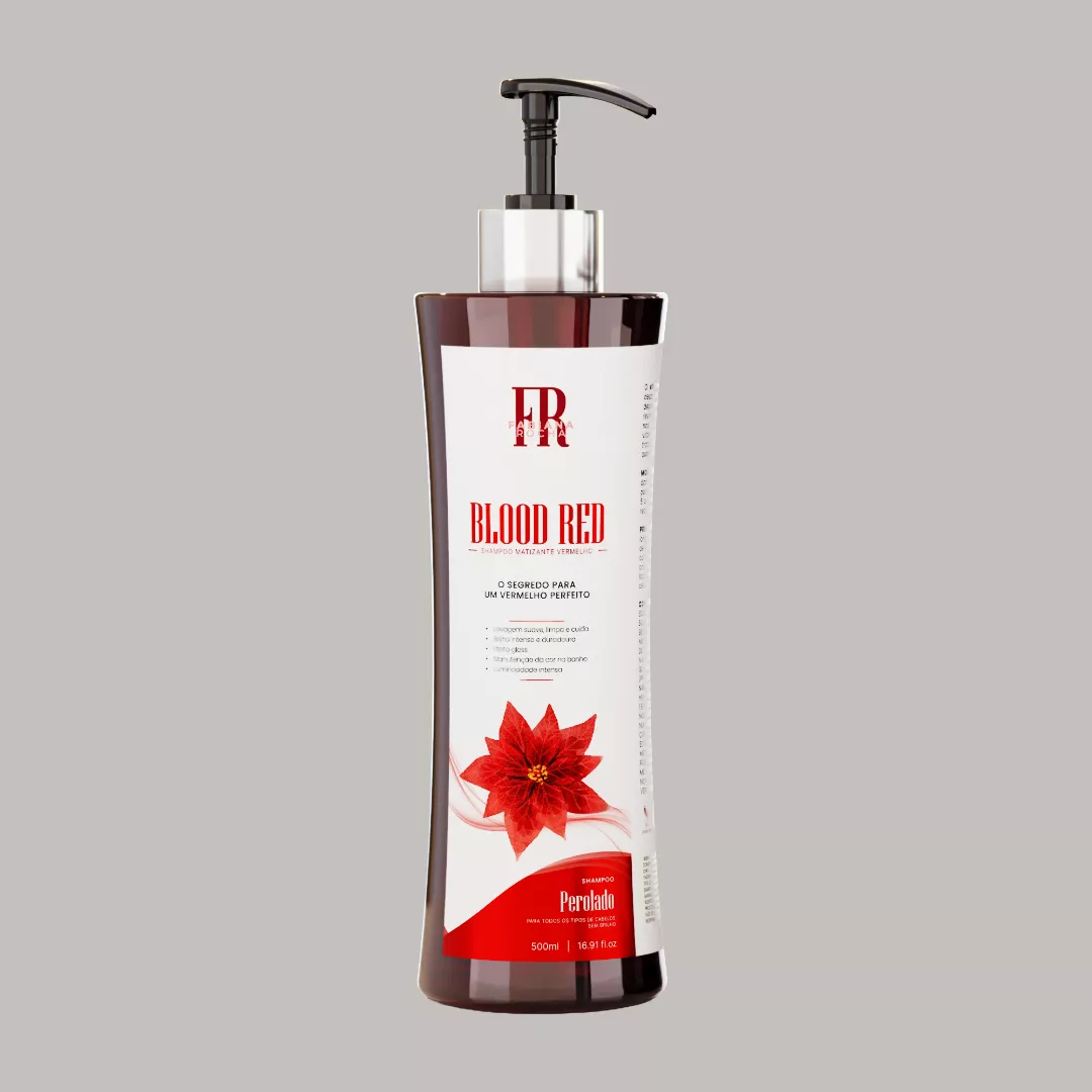 HEIHEI リボンローズブローチ　RED Shampoo Matizador Vermelho - Blood Red Perolado By FR Copia | by