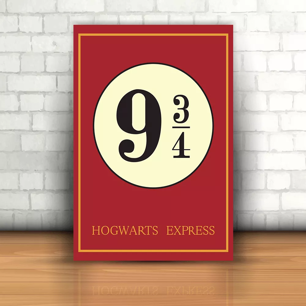 Placa Decorativa - Harry Potter Hogwarts Express | Inter Adesivos