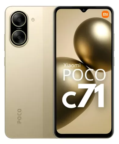 CELULAR XIAOMI POCO C71 128GB 4GB RAM GOLD | Lojas Premium