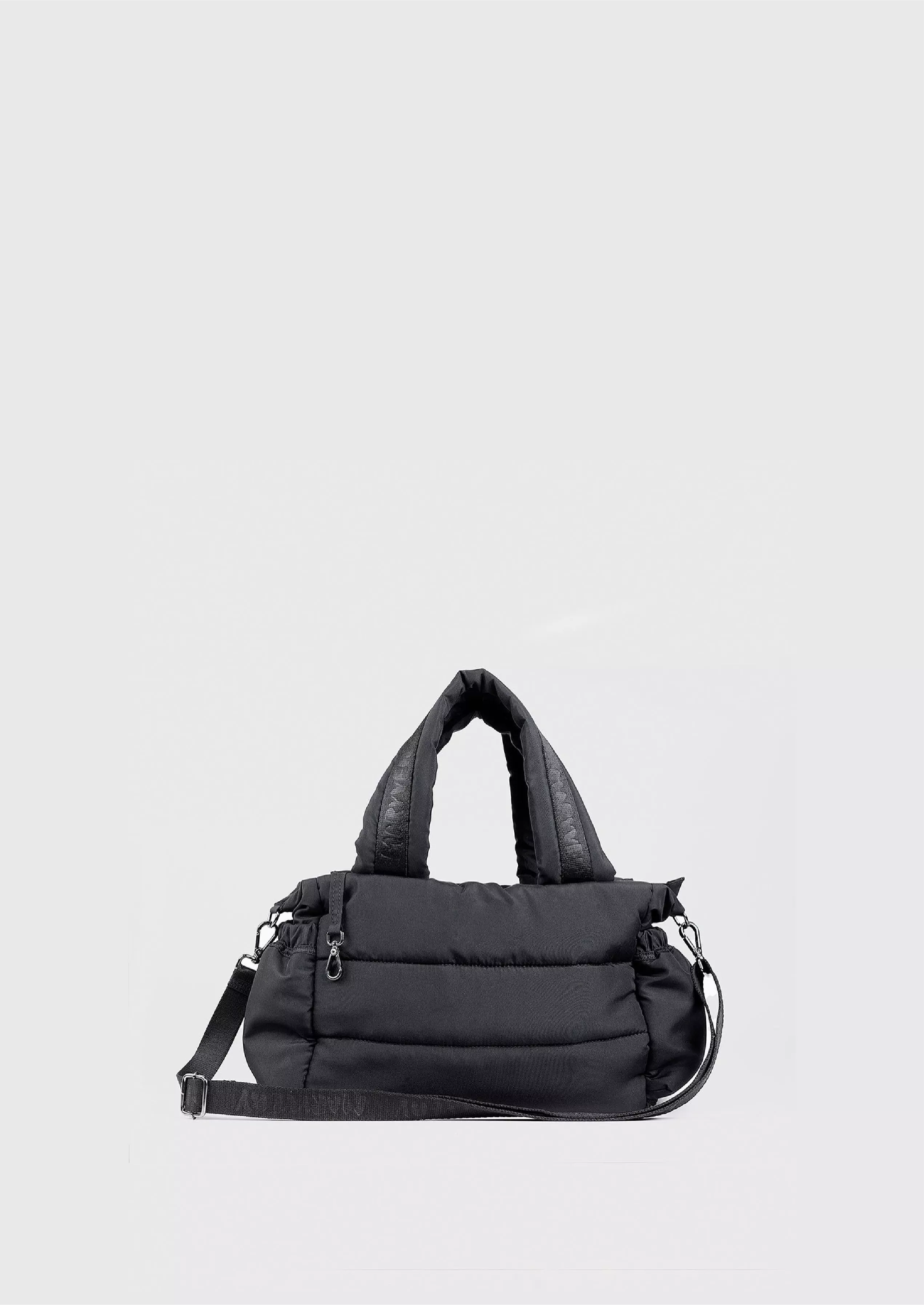 Bolsa puffer média nylon preto | MARY VERY