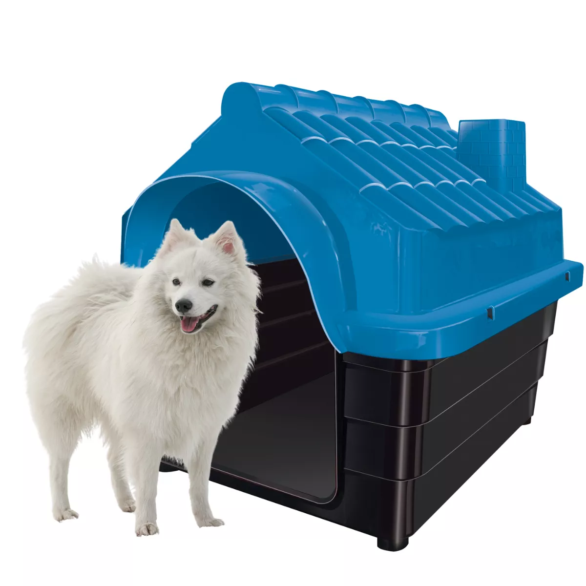 Kit Casa para Cachorros com Porta Ração N6 | MecPet