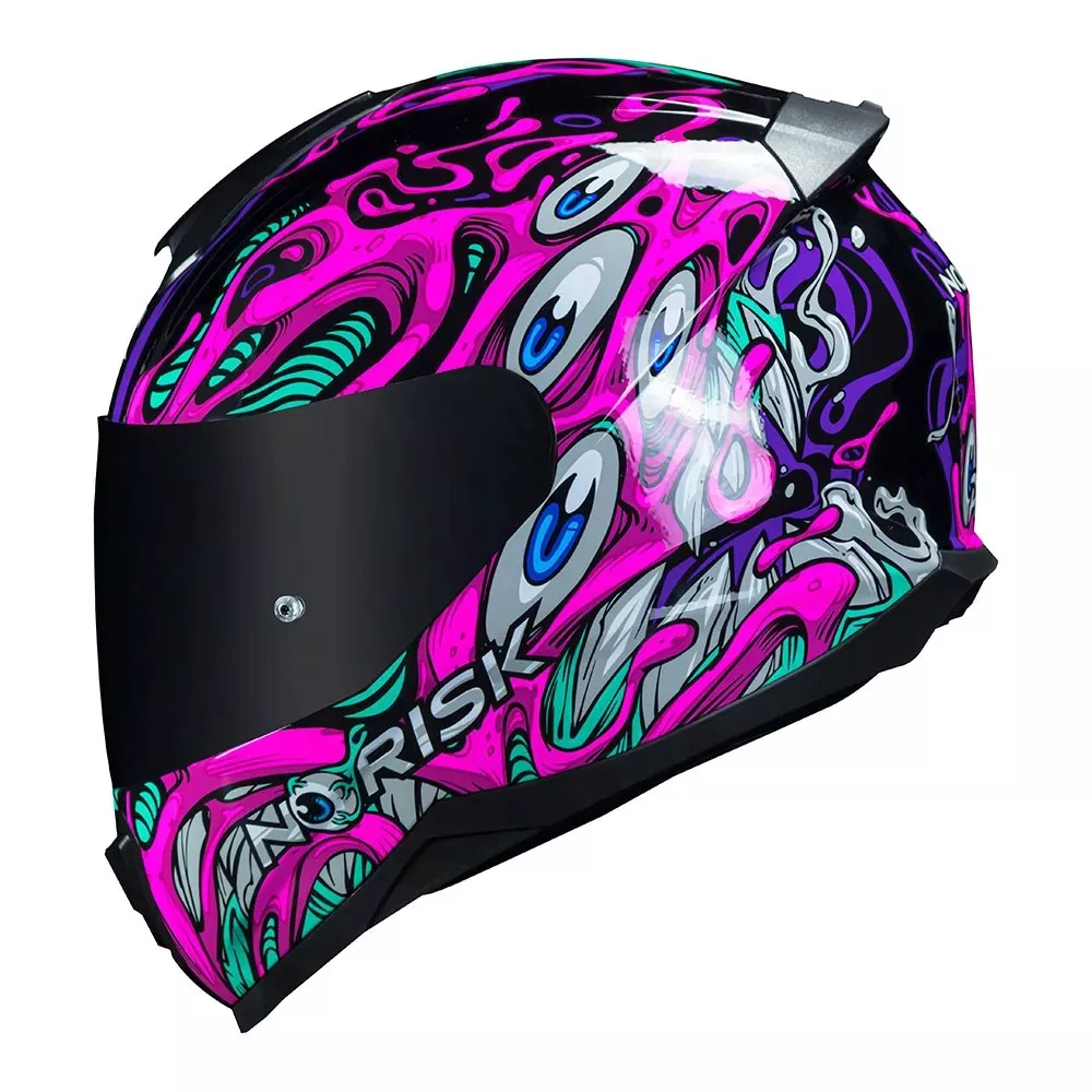 Capacete Norisk Ff802 Razor Parasite - Rosa Moto One