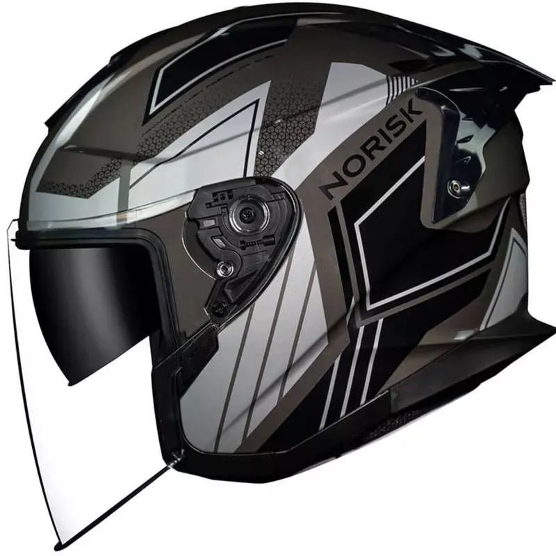 Capacete Norisk Downtown Provenza - Preto Titanium Moto One