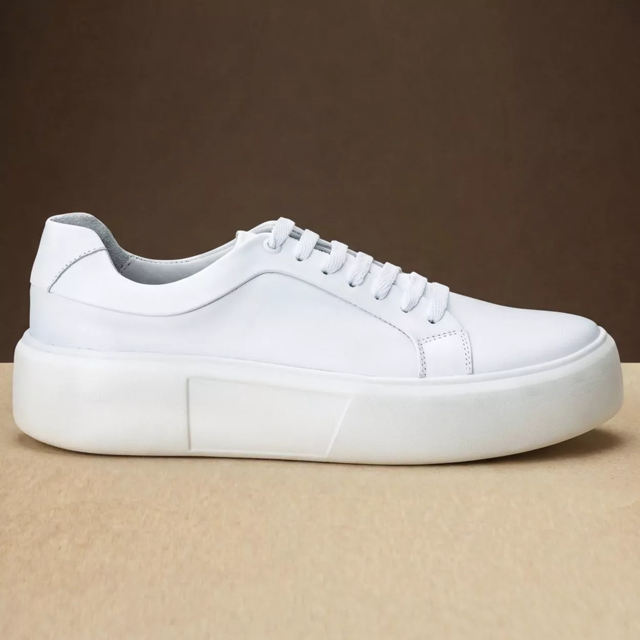 creek 白【M】 Sneaker Tênis Urbano Masculino Couro Legítmo Branco Everest - 2802