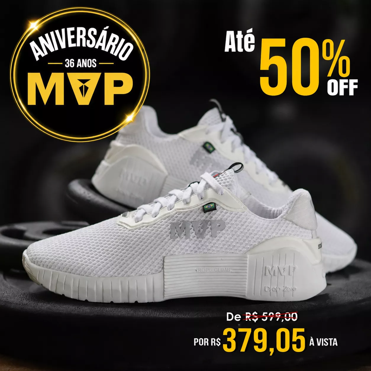 スポーツ mmweneea2586 Tênis Branco Cross Trainning MVP 6X6 - White | MVP Fitness - Loja