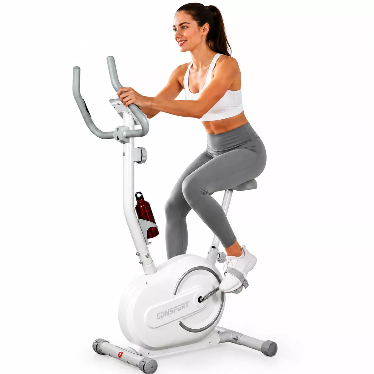 Bicicleta Vertical V1000 Consport - Equipamento de Cardio para