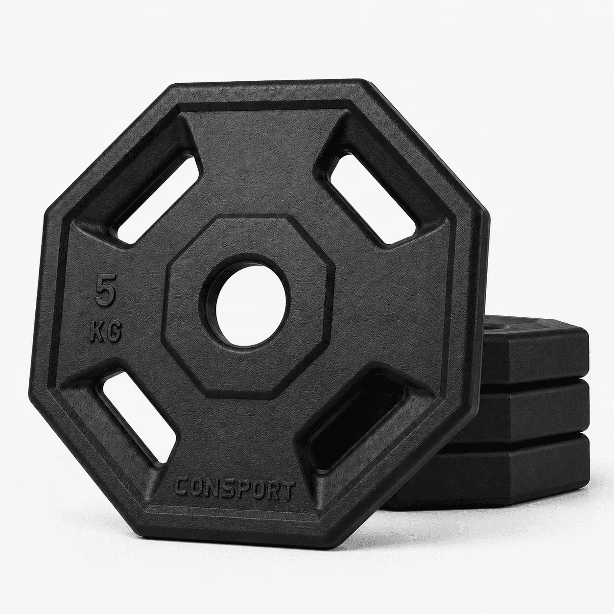4 Anilhas 5kg Consport Revestida em ABS Peso Academia Treino Musculação | NATURAL FITNESS