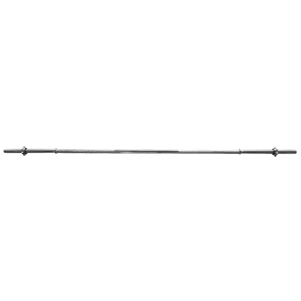 Barra de Musculação Reta Com Rosca Maciça Recartilhada 150 cm Consport, Alta Durabilidade, Ideal para Levantamento de Peso, Agachamento e Exercícios de Força | NATURAL FITNESS