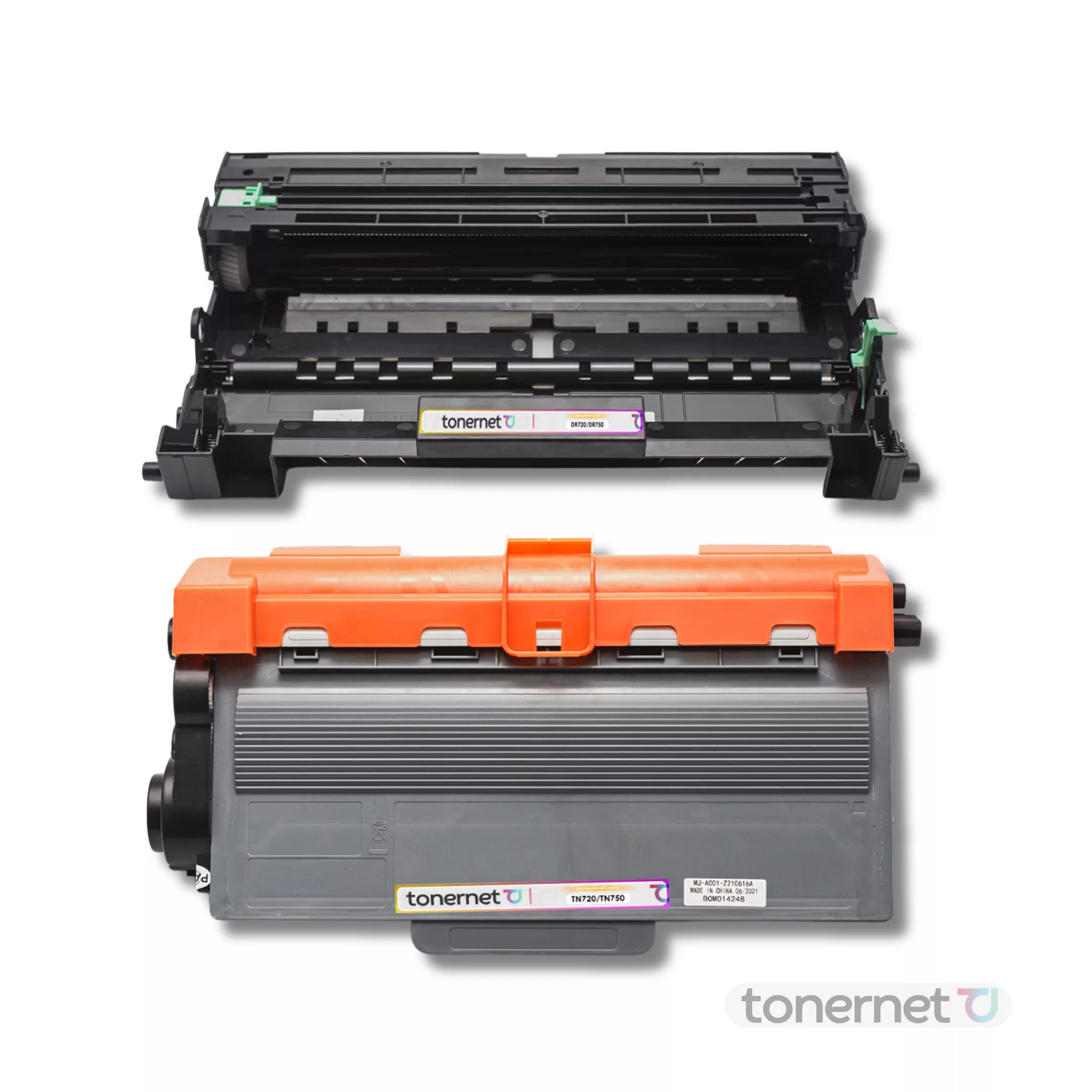 Kit Toner TN750 + Cilindro DR720 Compatível Brother TN3382 TN720 Mfc ...