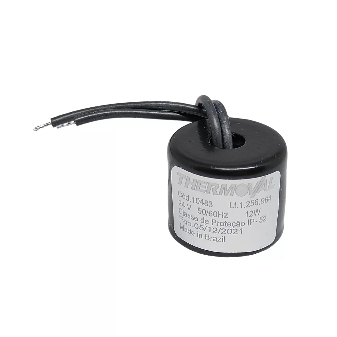 Bobina Solenóide 12w 24v Núcleo 8,5mm Thermoval 10483 | V&B DO BRASIL