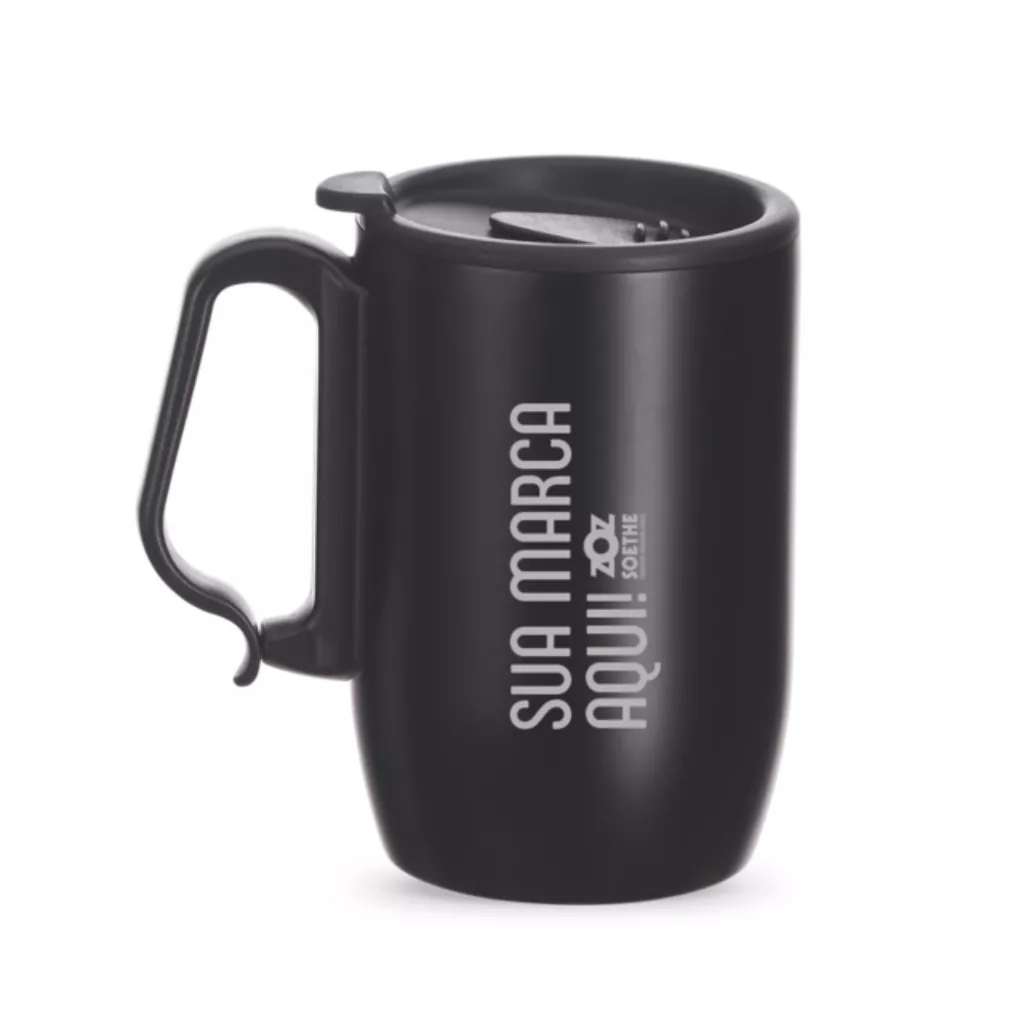 Caneca 350 ml em Inox Personalizada | Zoz Personalizados