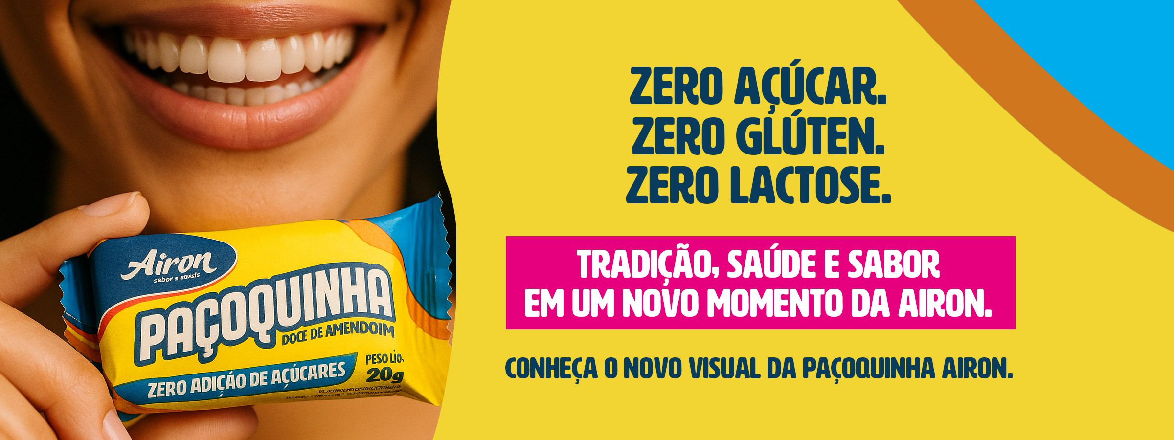 Nova Embalagem Paçoca Rolha