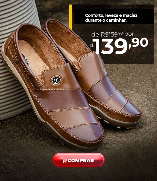 Mocassim Caramelo e Tabaco 77