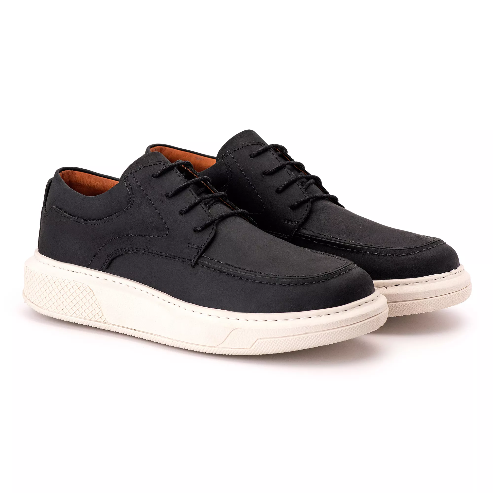 Sapato Comfort Ranster Masculino em Couro Rústico Preto | Ranster Comfort