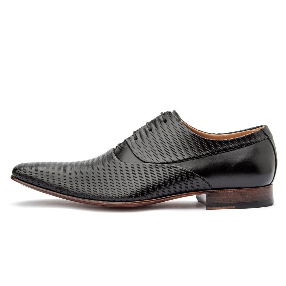 Sapato Social Masculino Oxford Couro Frequencia Preto - GIB328FRQPTO — imagem 1
