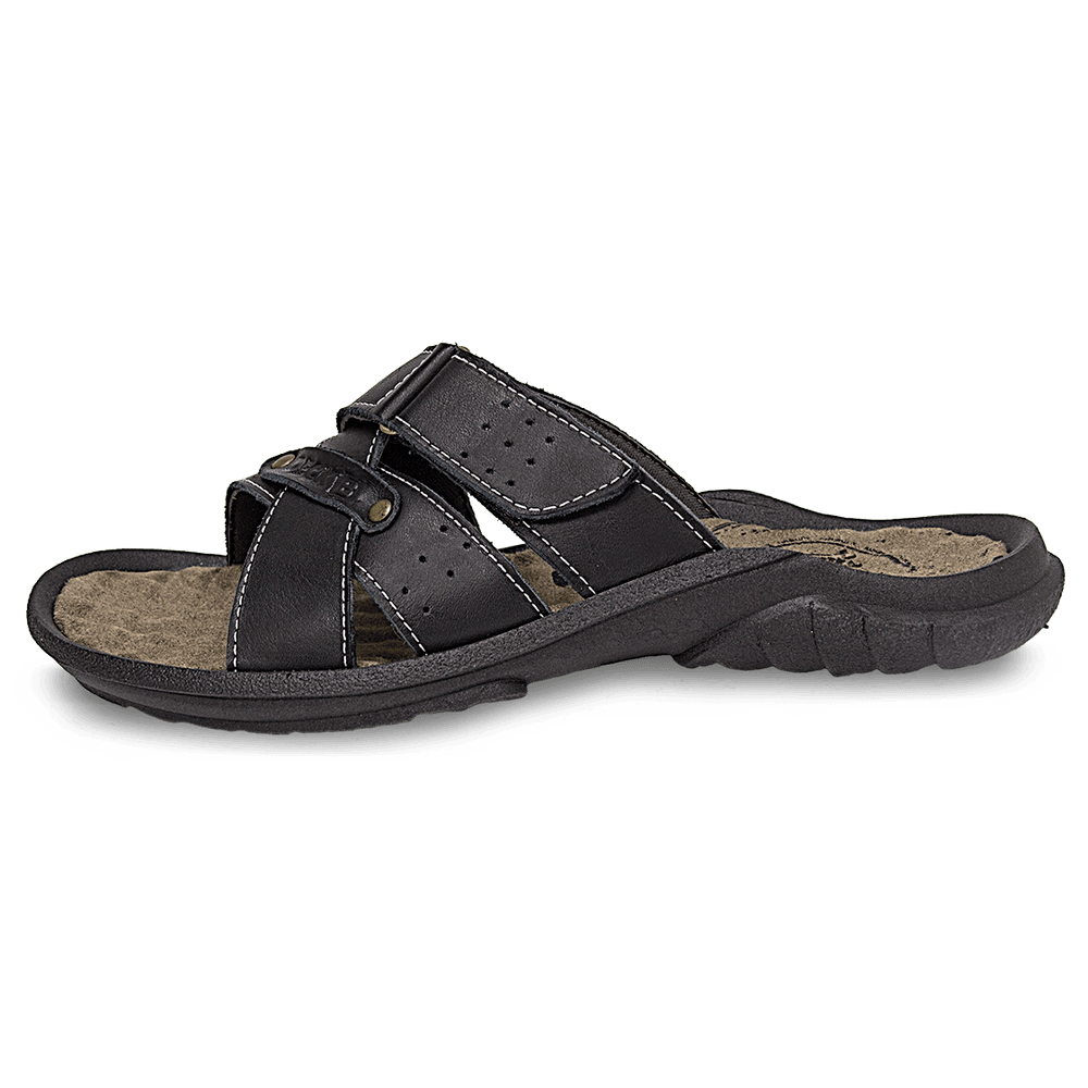 Chinelo Masculino De Couro Preto - DCB5000LTPTO — imagem 2