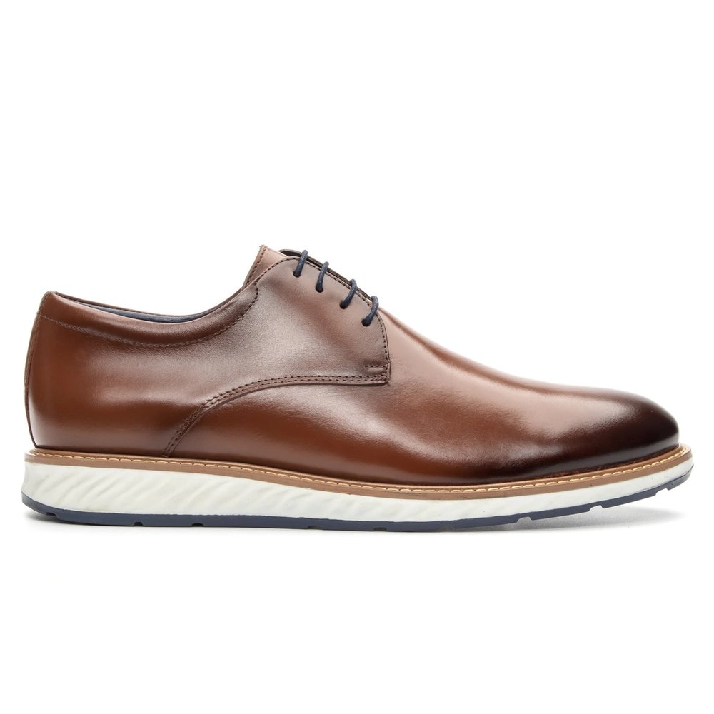 Sapato Casual Masculino Derby Comfort Whisky - GIB2901NPWSK