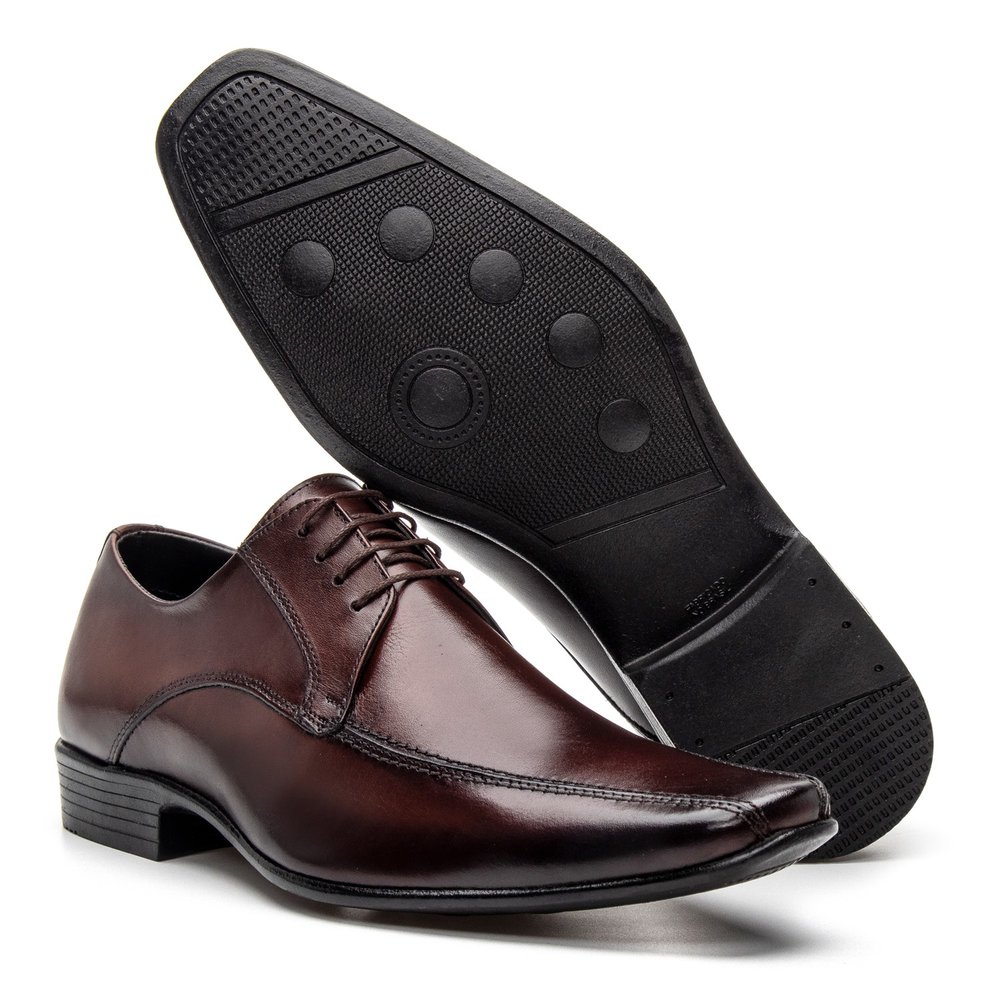 Sapato Clássico Social Masculino Marrom - GIB4605NPCFE — imagem 2