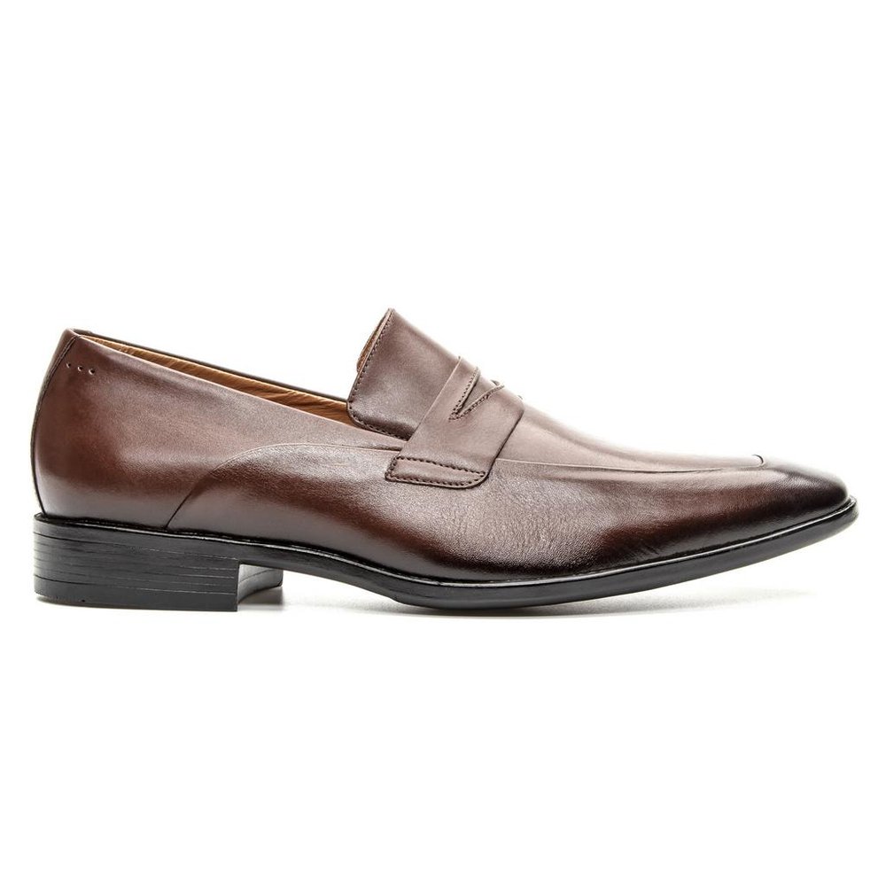 Mocassim Masculino Loafer Couro Marrom - GIB2758NTMOU
