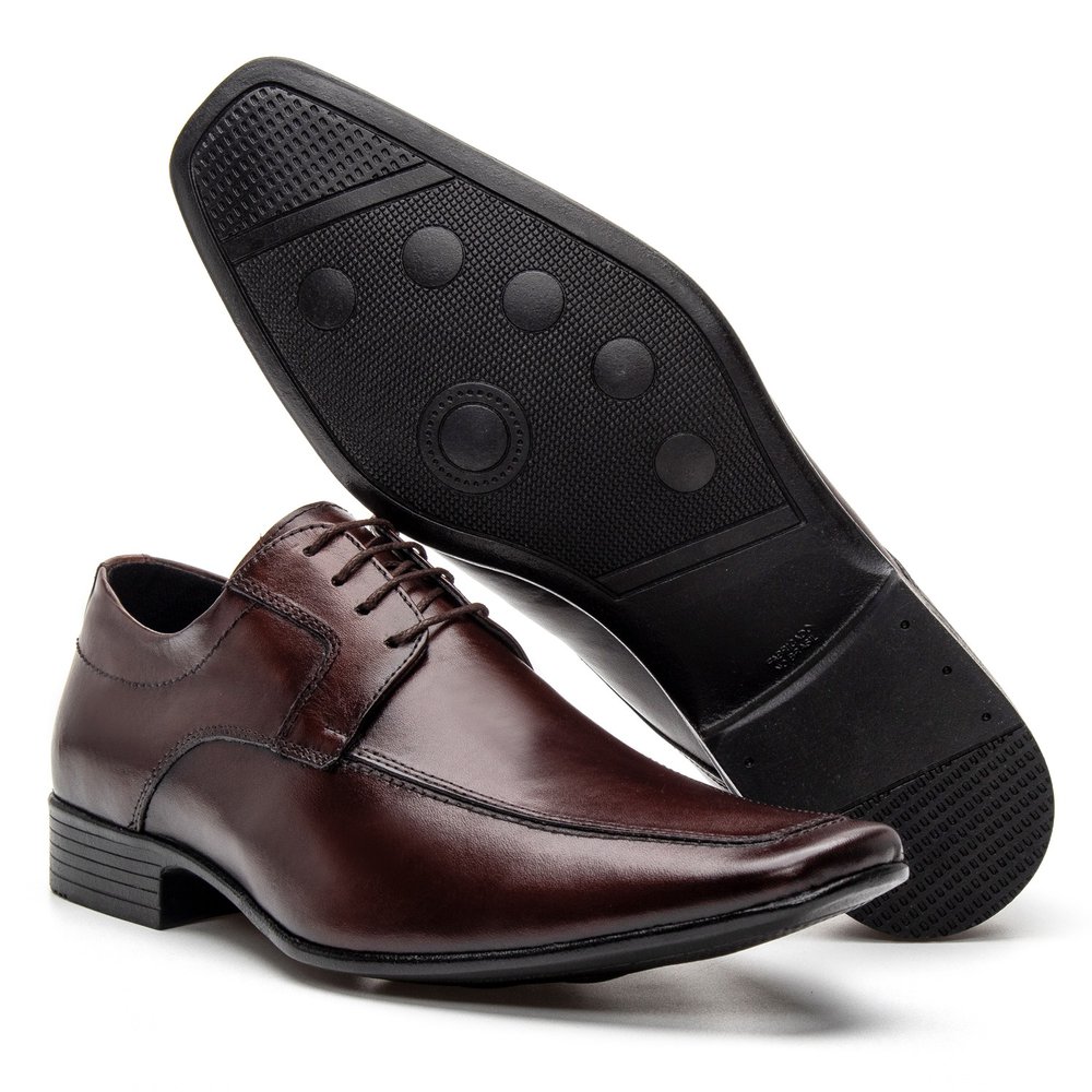 Sapato Clássico Social Masculino Marrom - GIB4602NPCFE — imagem 2
