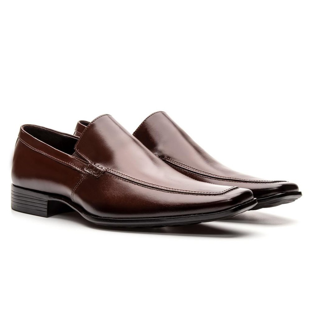 Sapato Social Masculino Estilo Italiano De Calçar Preto - GIB3951NT — imagem 3