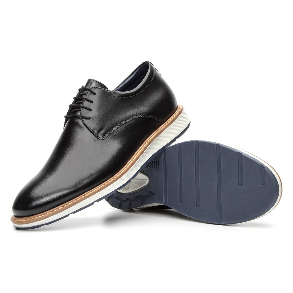 Sapato Casual Masculino Derby Comfort Preto - GIB2901NPPTO — imagem 1