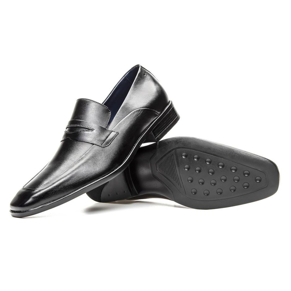 Mocassim Masculino Loafer Couro Preto - GIB2758NTPTO — imagem 1