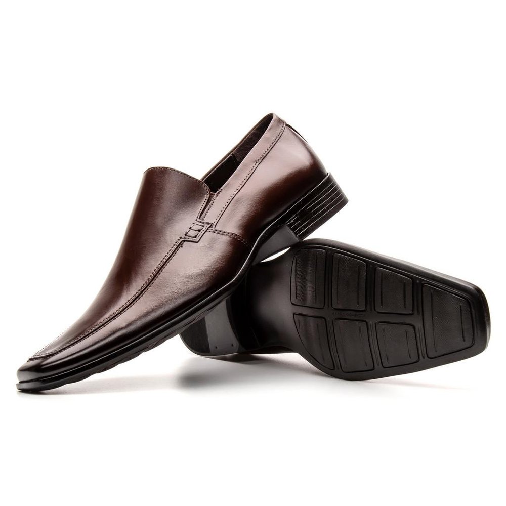 Sapato Social Masculino Estilo Italiano De Calçar Preto - GIB3951NT — imagem 6