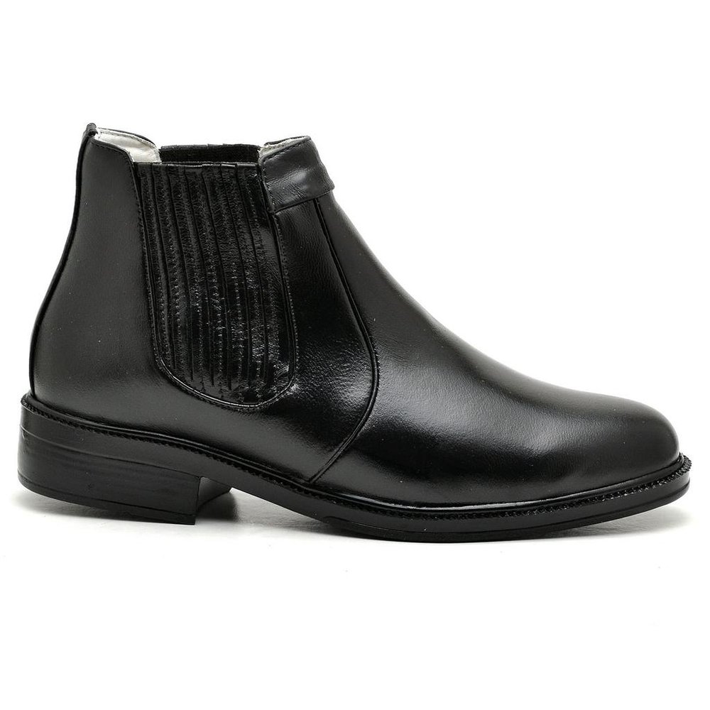 Botina Casual Conforto Couro De Carneiro Preto - RT1501MSTPTO — imagem 1