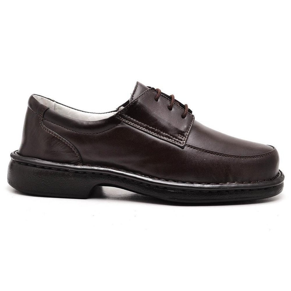 Sapato Conforto Couro Masculino Marrom - RT2002MSTCFE — imagem 1