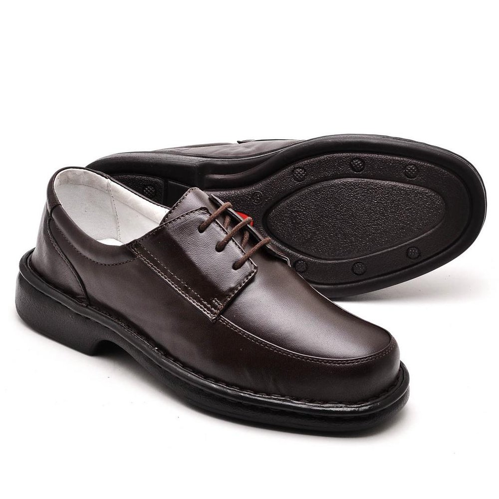 Sapato Conforto Couro Masculino Marrom - RT2002MSTCFE — imagem 2