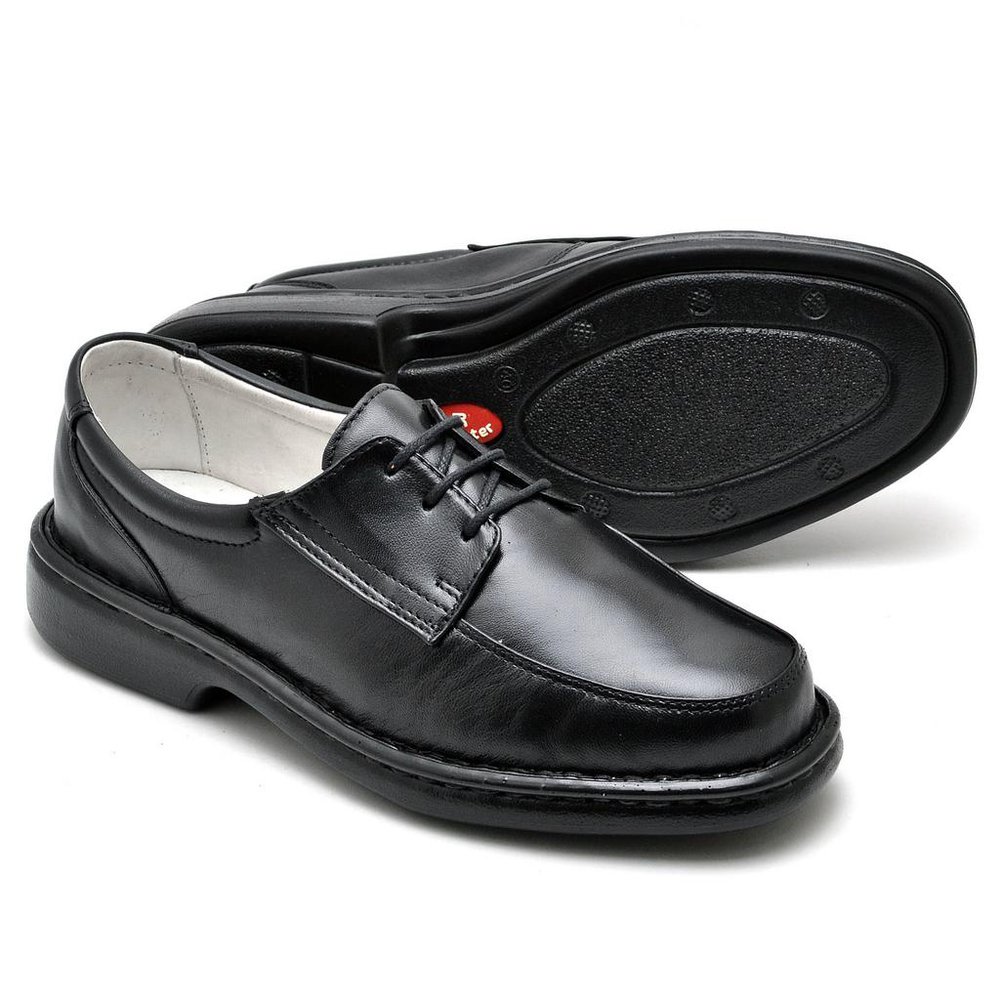 Sapato Conforto Couro Masculino Preto - RT2002MSTPTO — imagem 2