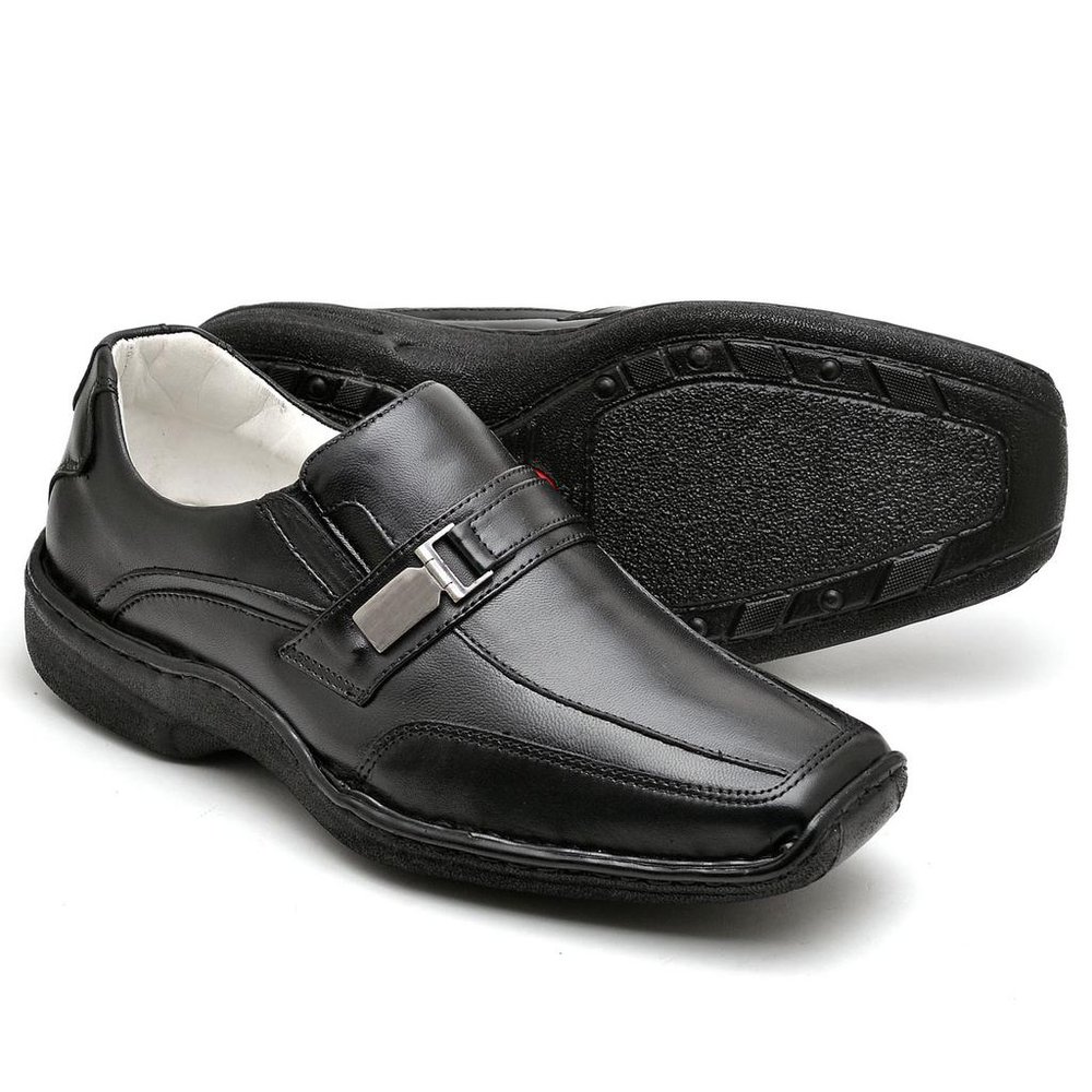 Sapato Conforto Couro Masculino Preto - RT2016MSTPTO — imagem 2