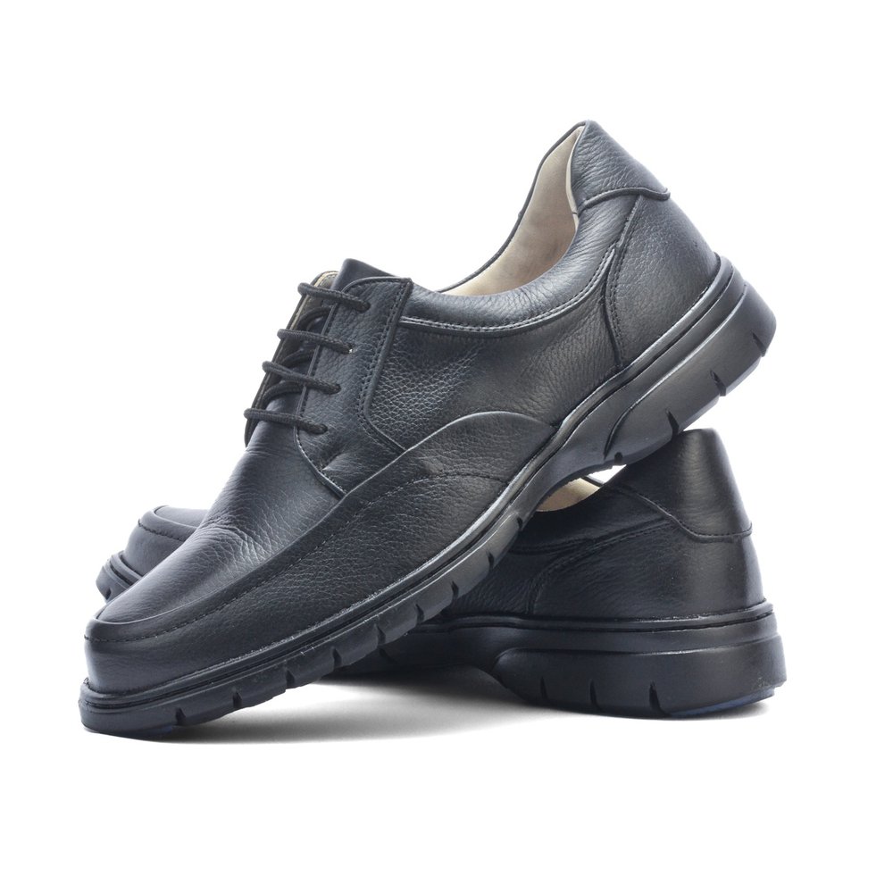 Sapato Casual Conforto Couro Floater Preto - GP3050FLOPTO — imagem 1