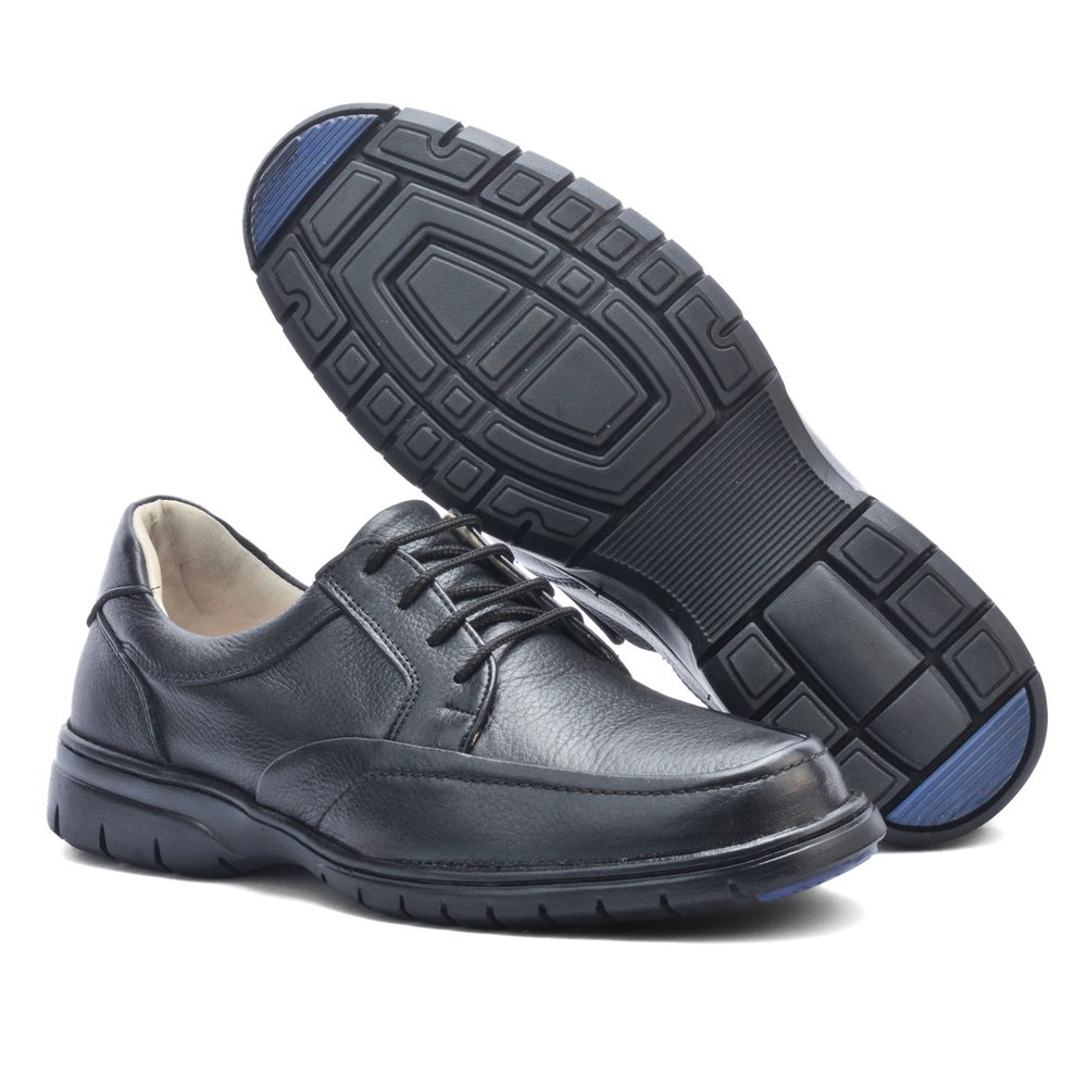 Sapato Casual Conforto Couro Floater Preto - GP3050FLOPTO — imagem 7