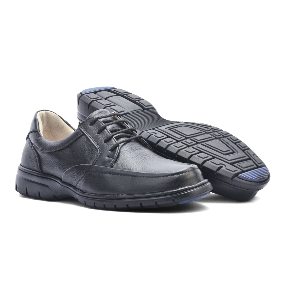 Sapato Casual Conforto Couro Floater Preto - GP3050FLOPTO — imagem 6