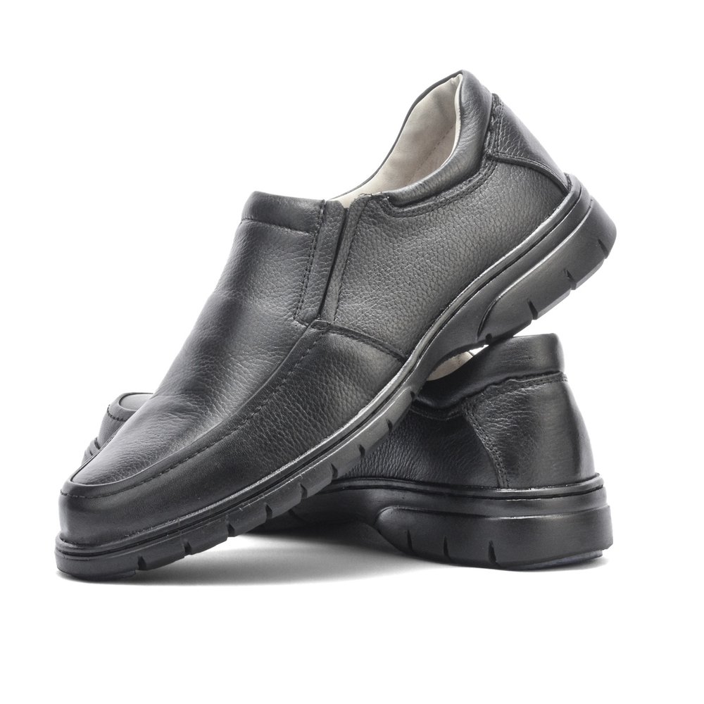 Sapato Casual Confortável Couro Floater Preto - GP3040FLOPTO — imagem 1