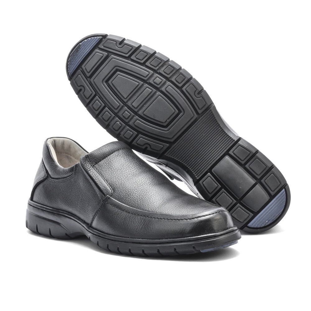 Sapato Casual Confortável Couro Floater Preto - GP3040FLOPTO — imagem 7
