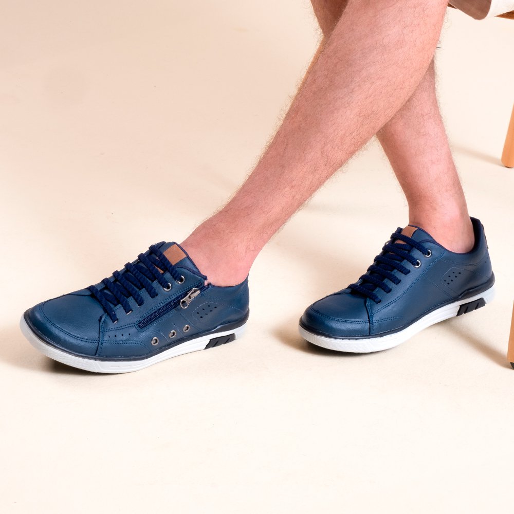 Kit Casual 3 Sapat nis Masculino Calce Facil Franshoes FRANSHOES