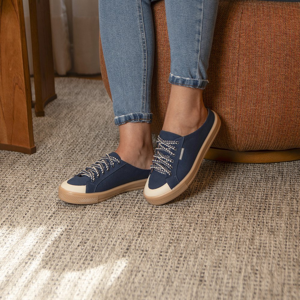 Tênis Mule Feminino Azul Bari | ZOCCOLETTE