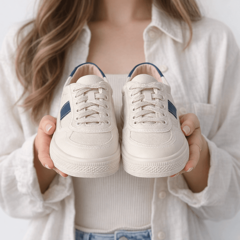 Tênis Casual Feminino Zoccolette Off White | ZOCCOLETTE