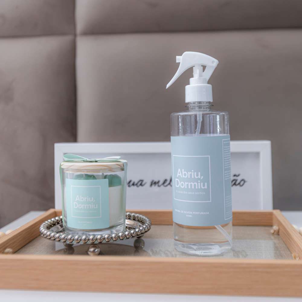Kit Vela Nuvem e Bruma Perfumada - Abriu, Dormiu