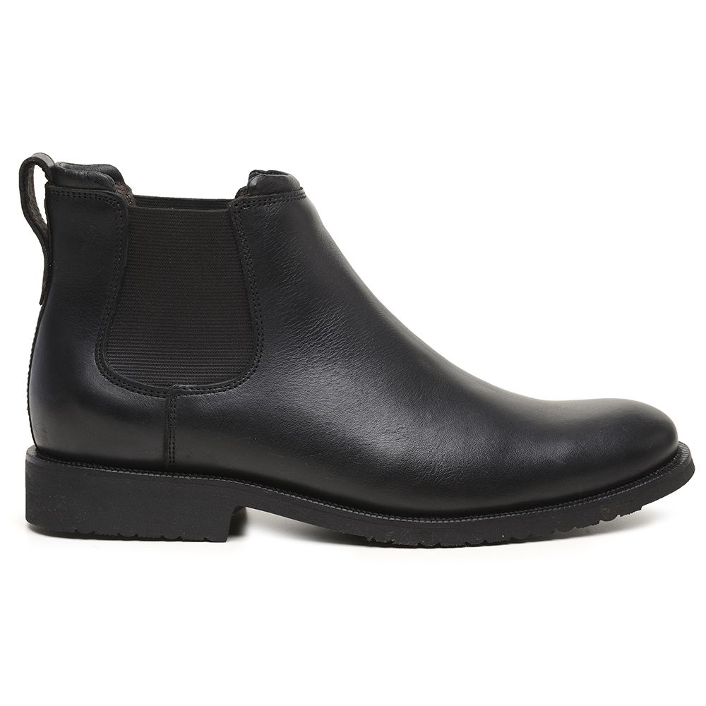  BOTA CHELSEA ANATÔMICA COURO LÁTEGO PREMIUM PRETO ALMOFADADA