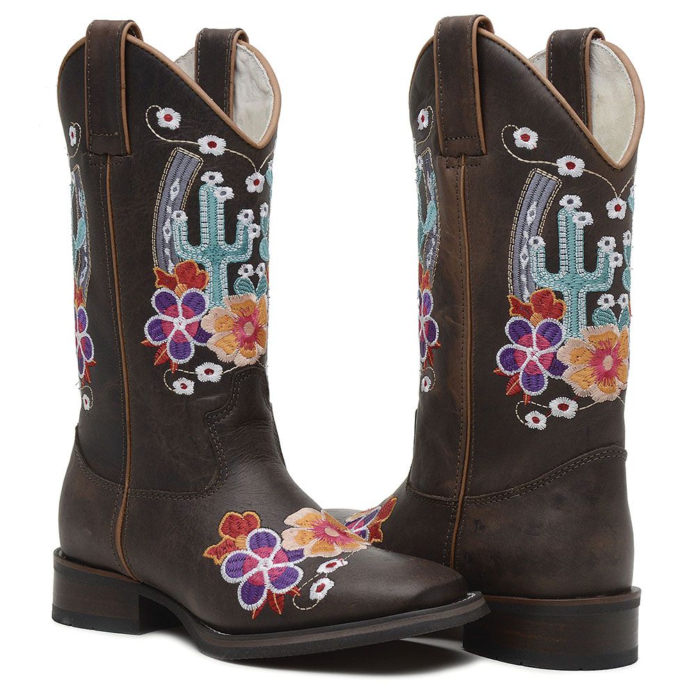 Bota feminina deals texana cano longo