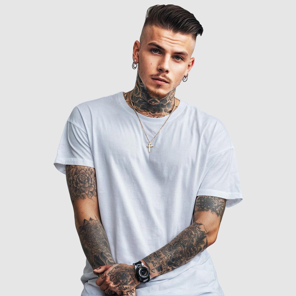Camiseta Tradicional Lisa Gola Redonda 100% Algodão Fio 30.1 - Branco