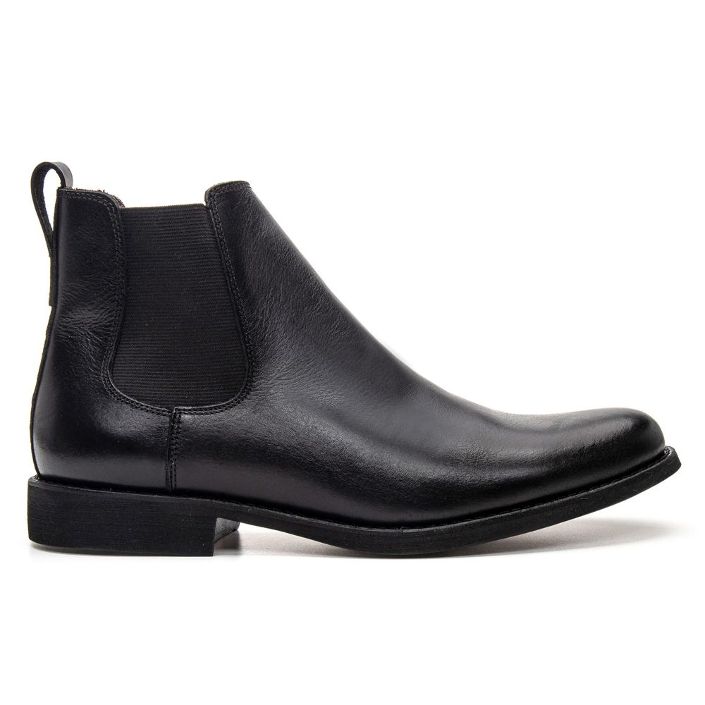 BOTA CHELSEA ANATÔMICA COURO NOBRE PRETO